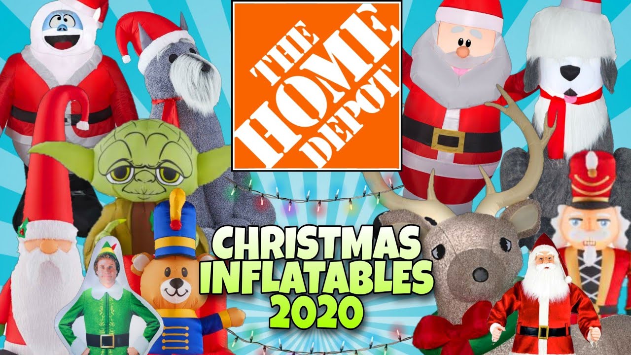 Christmas Inflatables 2020 Home Depot! So Many To Choose From! Holiday ...