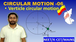 Circular motion 06 - First puc || Verticle circular motion|| NEET physics in kannada|| vignan academ