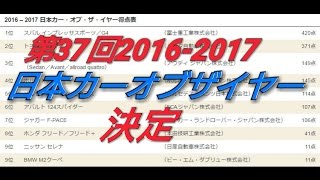 速報！！！第37回2016-2017日本カーオブザイヤー決定！！！