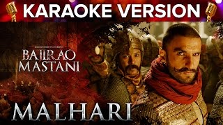 Malhari Song Karaoke Version | Bajirao Mastani | Ranveer Singh