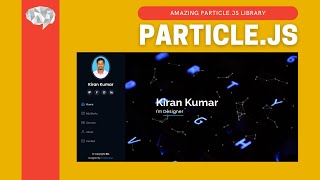 particles effect with particles.js | javascript tutorial for beginners | 2021