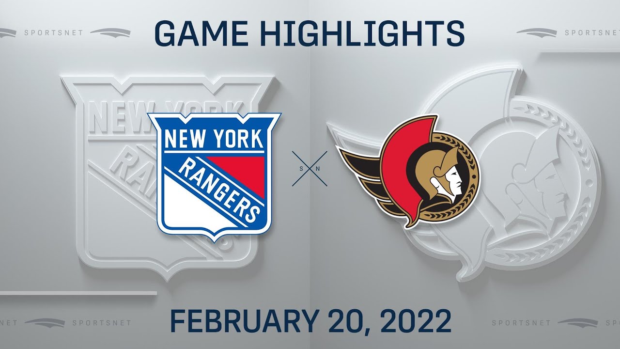 NHL Highlights | Rangers Vs. Senators - Feb 20, 2022 - YouTube