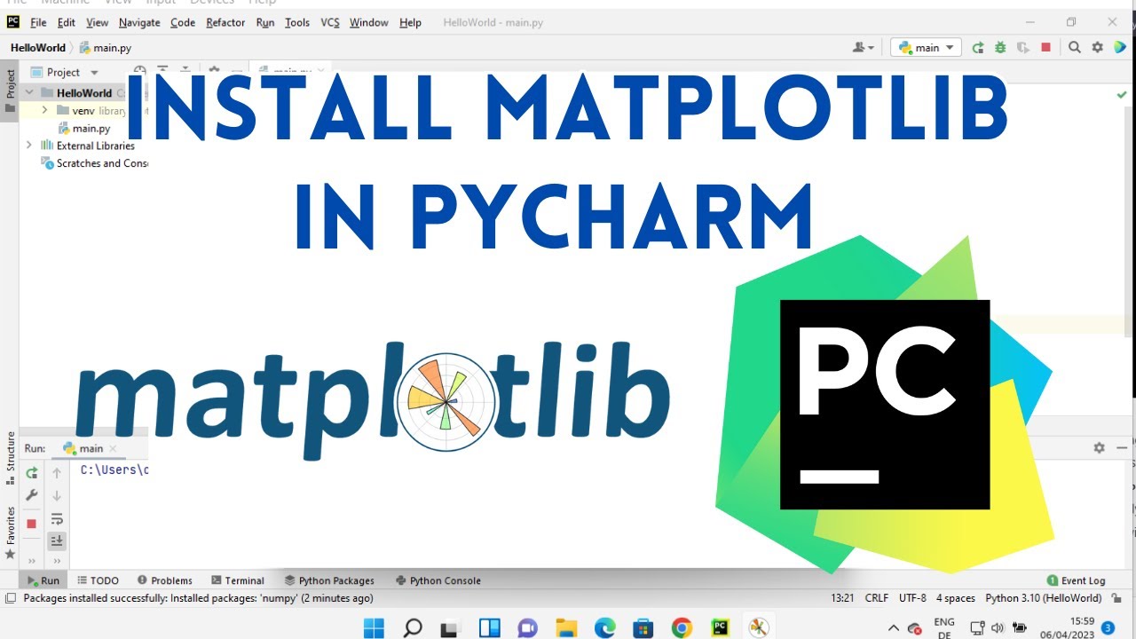 How To Install Matplotlib In PyCharm - YouTube