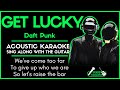 DAFT PUNK - GET LUCKY FT PHARRELL WILLIAMS | ACOUSTIC KARAOKE - Sing along with the guitar