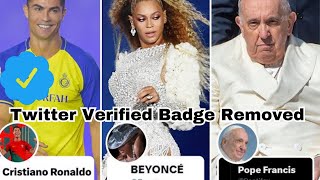 Twitter removes blue ticks from verified accounts |Badge Removal | Elon Musk