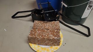 How to make compressed sawdust and shred paper fire bricks quickly