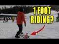 Snowboard 1 Footed Beginner Guide | Lift lines, Chair lift and More