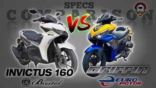 BRISTOL INVICTUS 160 vs EURO GRIFFIN 180i SPECS COMPARISON