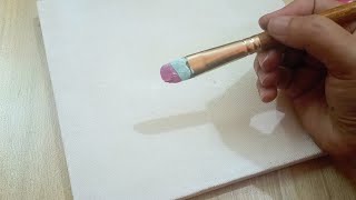 Beautiful And Easy sky with flowers painting / Acrylic Painting Tutorial / DEMONSTRATION#37