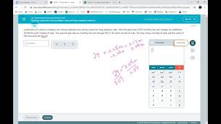 Solving a decimal word problem using a linear equation with the variable on both sides