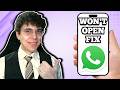 How to Fix WhatsApp Stuck on Loading Screen | Whatsapp Doesn't Open?