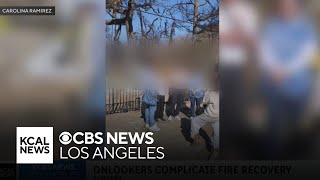 Fire victims frustrated by onlookers flooding neighborhoods to use their tragedy for social media