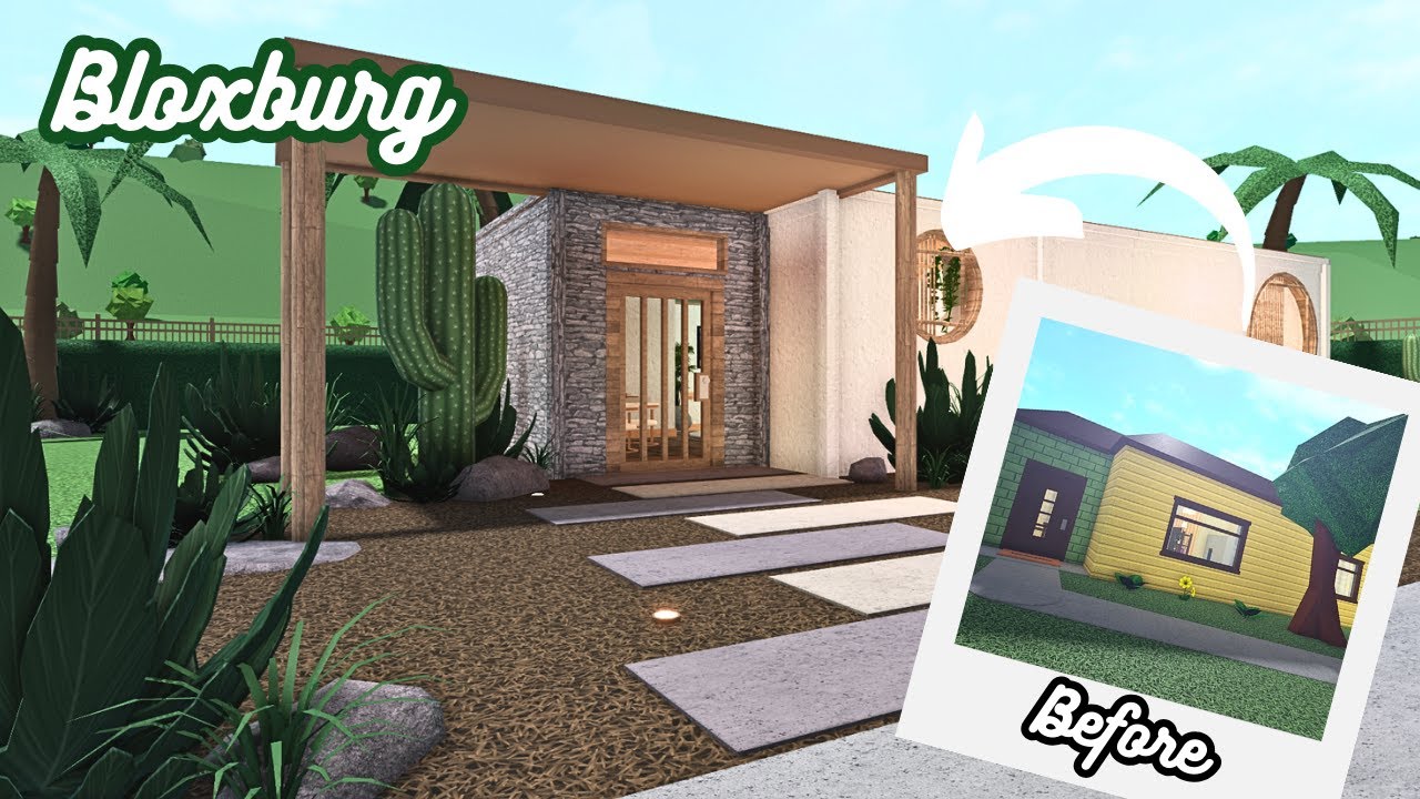 Renovating The Bloxburg Starter Home: The Happy Home Of Robloxia - YouTube