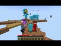 crazy fan girl on one block in minecraft