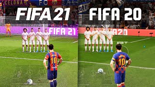FIFA 21 vs FIFA 20 GAMEPLAY COMPARISON!