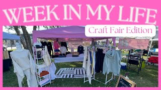 Week In My Life - Craft Fair Edition |Custom Orders, Craft Fair Prep, Dogs|✨🧵🌸☕️