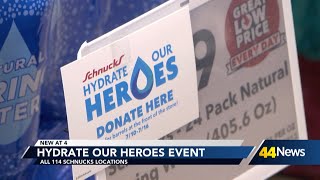 Schnucks kicks off water donation for first responders drive Wednesday