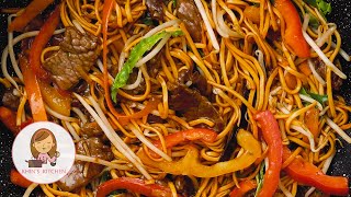 Beef Steak Chow Mein | Beef Stir-Fry Noodle