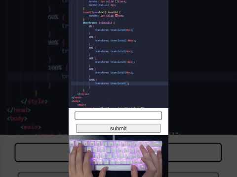 ASMR Programming – Validation Input Animation