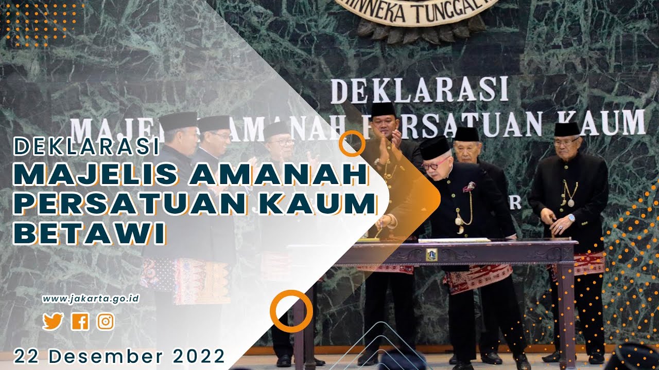 Majelis Amanah Persatuan Kaum Betawi - YouTube