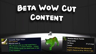 Beta WoW - 20 Pieces of Cut Content