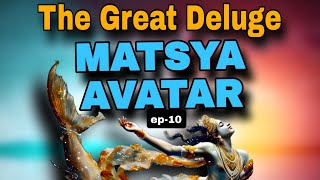 Ep 10  The great deluge/The Matsya Avataar of Lord Shri Vishnu/Indian classics/cosmology/Santani