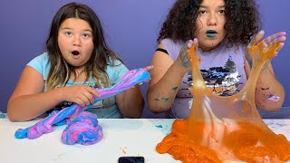 I Grade My SISTERS SLIMES Challenge 2