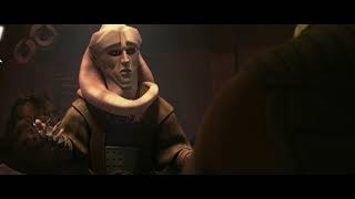 Bib Fortuna Scene Star Wars The Bad batch Season 1 Episode 5 Rampage Bib Fortuna Jabba's Right-Hand