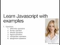 Learn Javascript with Examples: operators