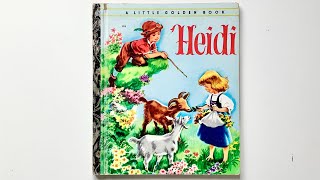 Making a Heidi Little Golden Book journal from start to finish preview