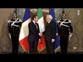 Mattarella ha ricevuto il Presidente della Repubblica Francese Macron