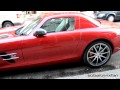 red sls amg in london