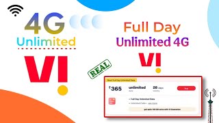 Vi 4G Is Unlimited Now ! - Full Day Unlimited 4G Data ₹365 | End Jio \u0026 Airte