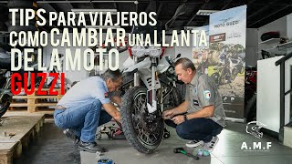 Como cambiar la llanta de la Moto Guzzi V85TT