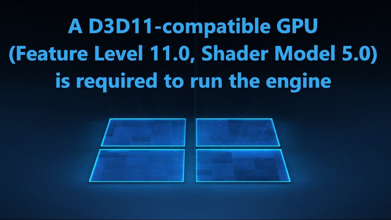 D3D11 Compatible GPU Feature Level 11, Shader Model 5.0 - Как исправить ...