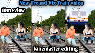 22 October 2021!!new treand  VFX train magic  funny viral video!! kinemaster editing