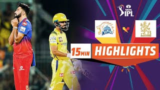 CSK VS RCB 1st match 2024 highlights chinnai super kings v royal challengers Bangalore 💛❤️#csk