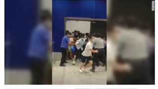 Shoppers rush for the exits as Shanghai Ikea goes into