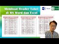 Cara Membuat Header Tabel Berulang di Word dan Excel