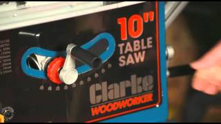 Using the Clarke CTS10D 10 inch 254mm Table Circular Saw 230 volt 1500 watts 6500751