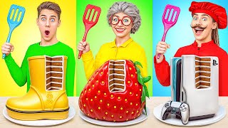 Me vs Grandma Cooking Challenge | Kitchen Hacks and Recipes by Multi DO Smile