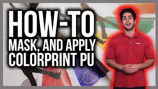 How to mask and apply ColorPrint PU print and cut material on T-shirts