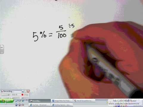Converting Percents to Fractions Converting Percents to Fractions