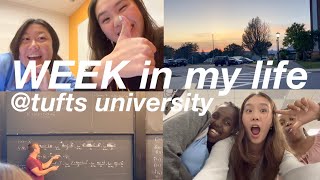 COLLEGE WEEK IN MY LIFE @ TUFTS UNIVERSITY | VLOG