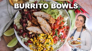 Chipotle Chicken Bowls! Easy and Perfect For Meal Prep!