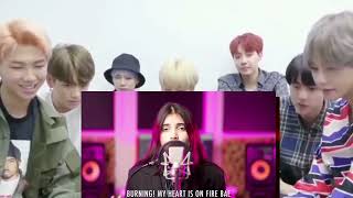 BTS reaction to JISOO | cover by aish (English version) | BTS reaction to aish