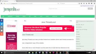 Java ThreadLocal. - javapedia.net