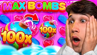 WE HIT THE 100X TWICE IN AN ALL IN SWEET BONANZA CHALLENGE!!! (DEGEN SESSION)