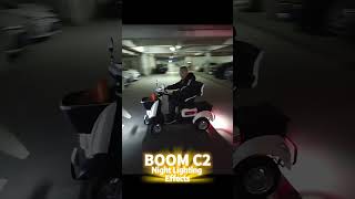 BOOM C2 Nighttime Lighting: See and Be Seen! 🌟✨ Safety and Style Combined. 🚗 #MobilityScooter