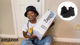 Unboxing the amazon employee free work shoes |Dr. Martens| Zappos| Amazon employee benefit